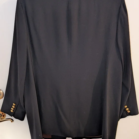 Lauren Ralph Lauren Navy Blazer Royal Crest Blazer Sz 16 - Picture 8 of 12